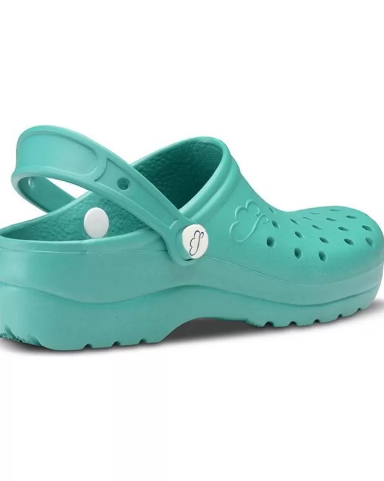 FELIZ CAMINAR Zuecos De Mujer Y Hombre Zuecos Sanitarios Flotantes Gruyere - Verde Discount