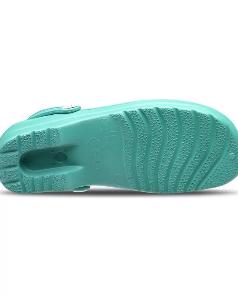 FELIZ CAMINAR Zuecos De Mujer Y Hombre Zuecos Sanitarios Flotantes Gruyere - Verde Discount