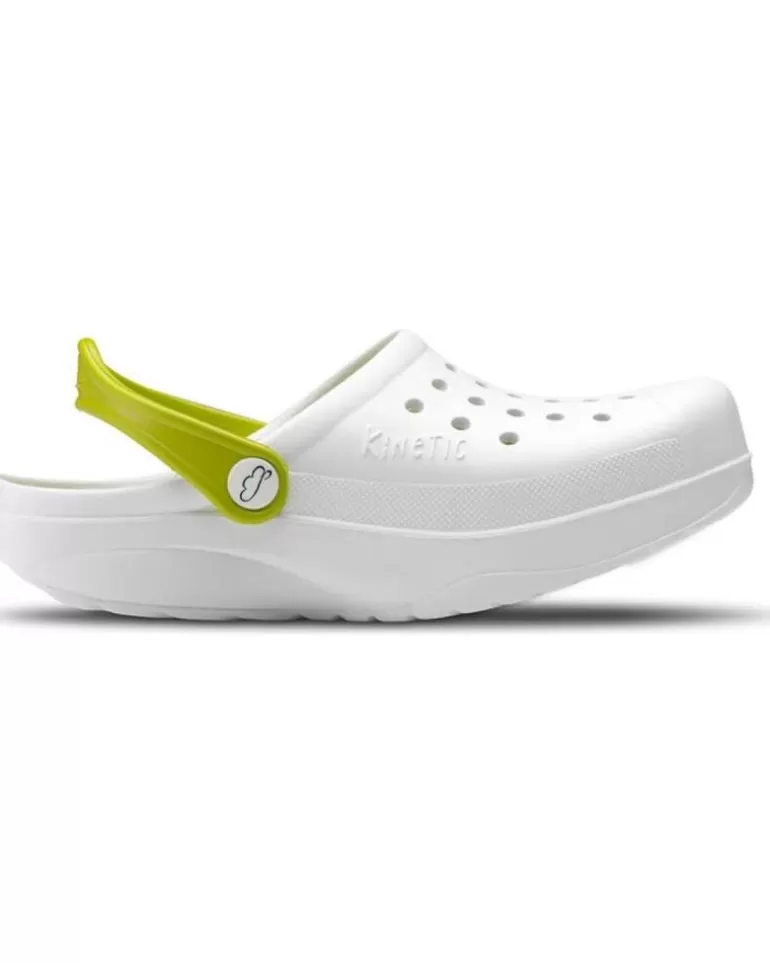 FELIZ CAMINAR Zuecos De Mujer Y Hombre Zuecos Sanitarios Kinetic - Blanco Outlet