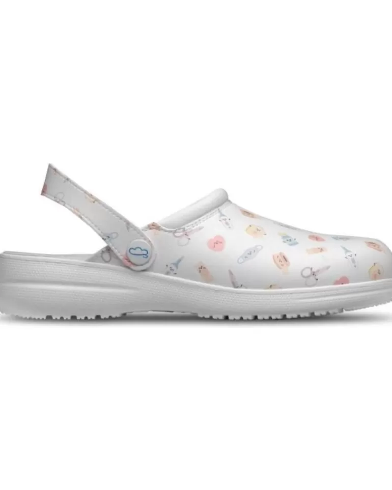 FELIZ CAMINAR Zuecos De Mujer Zuecos Zueco Wonderful Blanco Fashion