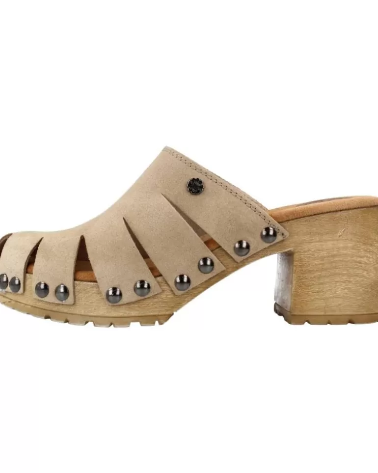 PORRONET Zuecos De Mujer 2880P Marron Claro Outlet