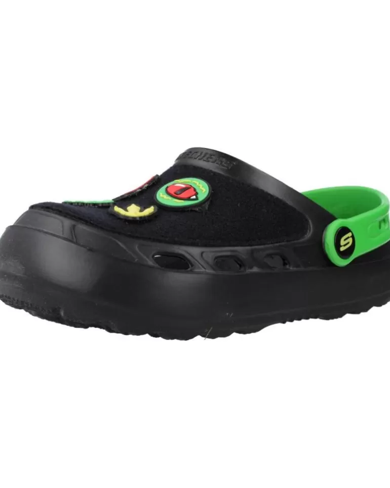 SKECHERS Zuecos De Niño Swifters - Dino-Bits Negro Cheap