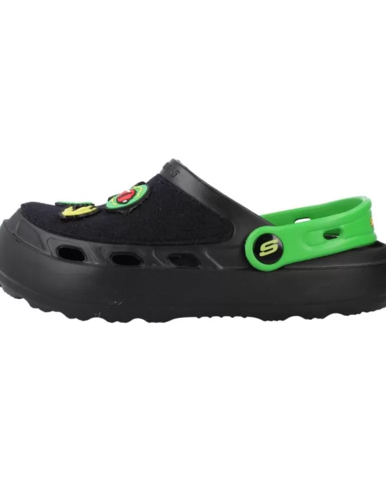 SKECHERS Zuecos De Niño Swifters - Dino-Bits Negro Cheap