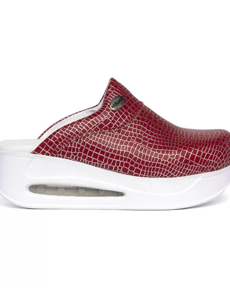 ZUEKOOS Zuecos De Mujer Zueco Milano Closed Airmax Rojo Clearance