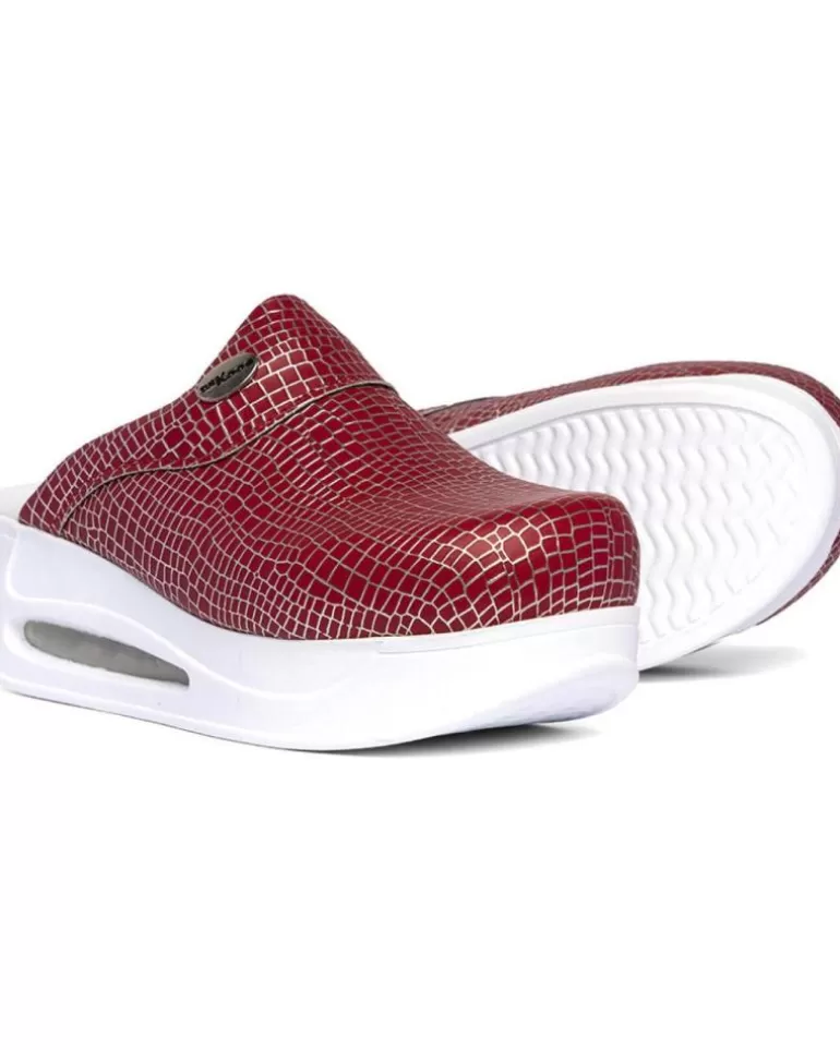 ZUEKOOS Zuecos De Mujer Zueco Milano Closed Airmax Rojo Clearance