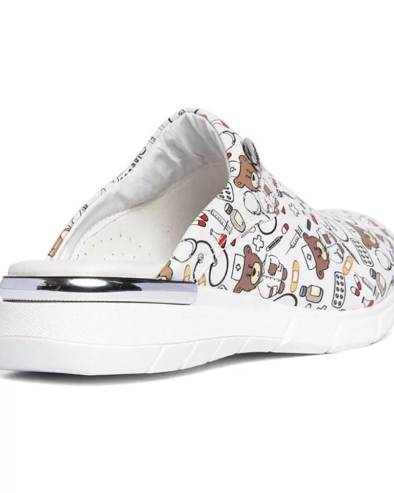 ZUEKOOS Zuecos De Mujer Zueco Osito Confort Flex Multicolor New