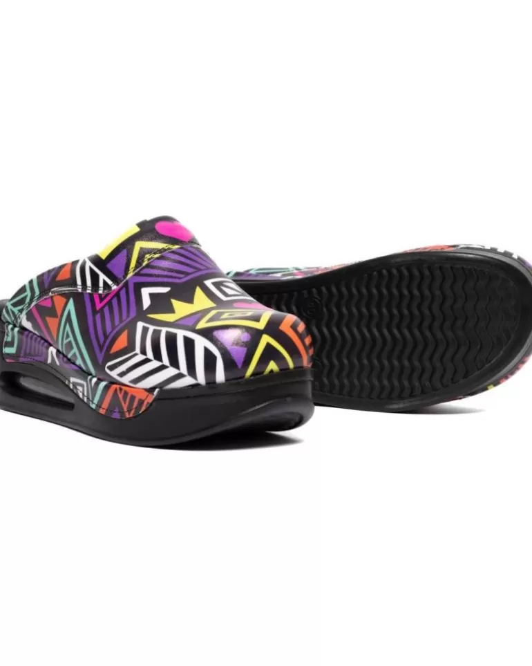 ZUEKOOS Zuecos De Mujer Zueco Sanitario Triangles Negro Cheap