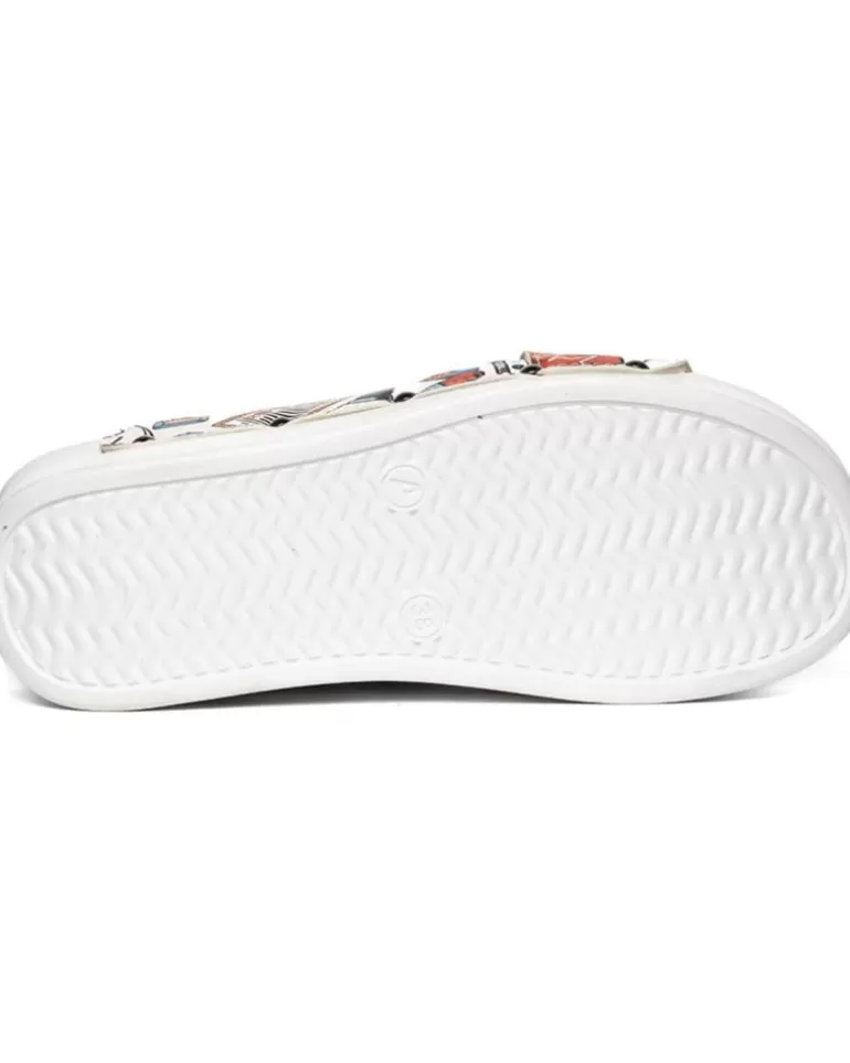 ZUEKOOS Zuecos De Mujer Zueco Tiras Cruzadas Airmax 03-Hope White Multicolor Outlet