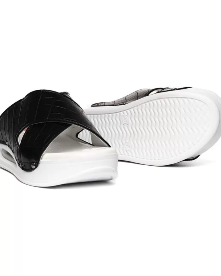 ZUEKOOS Zuecos De Mujer Zueco Tiras Cruzadas Airmax 03-Iowa Negro Flash Sale